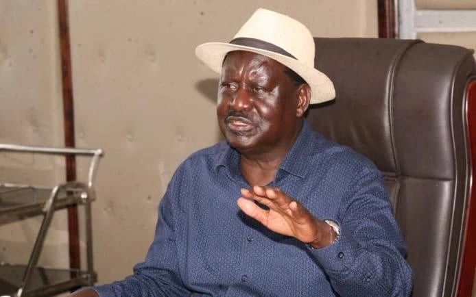 Azimio la Umoja Coalition leader Raila Odinga.PHOTO/COURTESY