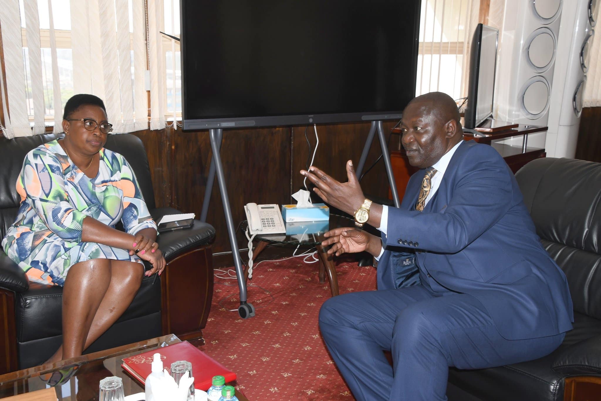 Kisumu Senator Prof Tom Ojienda and Gender CS Aisha Jumwa.Photo/Courtesy