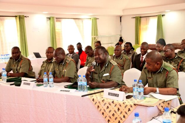 The Prisons team when they presented their proposals before the Maraga led team.Photo/Courtesy
