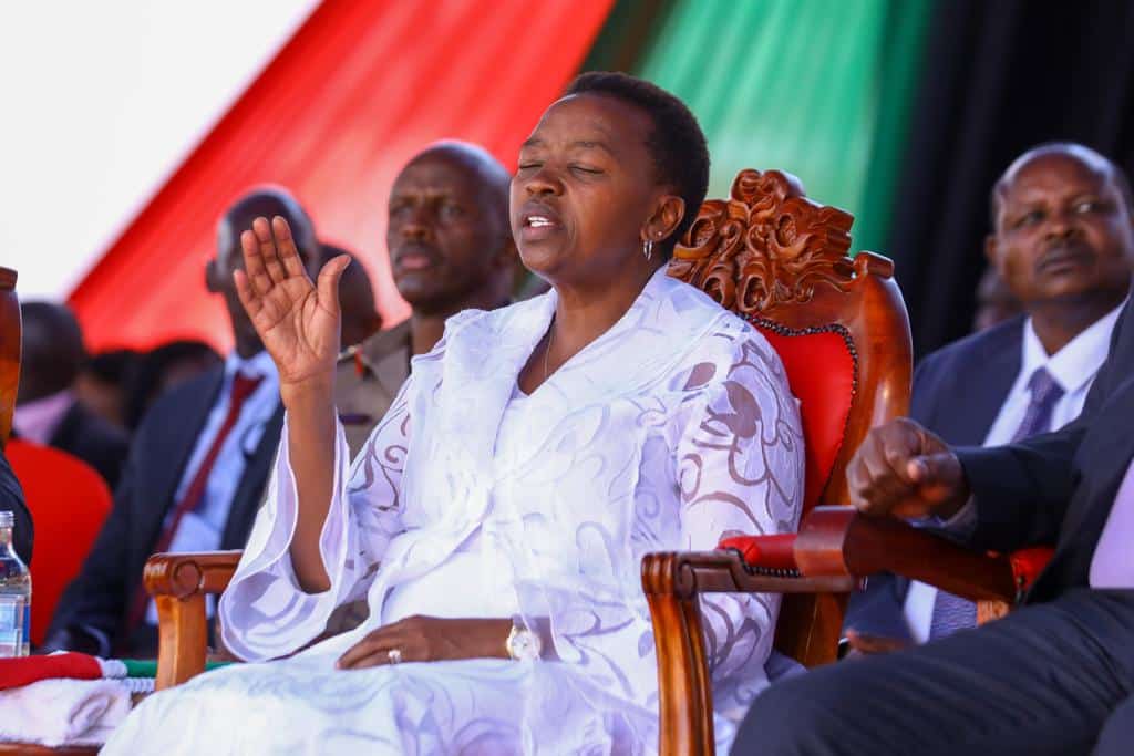 First Lady Rachael Ruto during the national prayer day at Nyayo Stadium.Photo/PCS