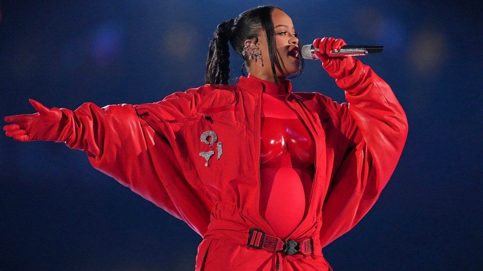 Rihanna during her Super Bowl performance
Photo Courtesy