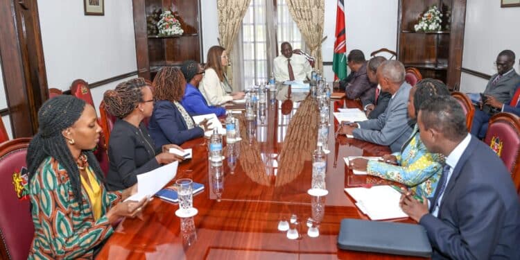 President William Ruto at State House Nairobi during a meeting with The Children’s Investment Fund Foundation.Photo/PCS