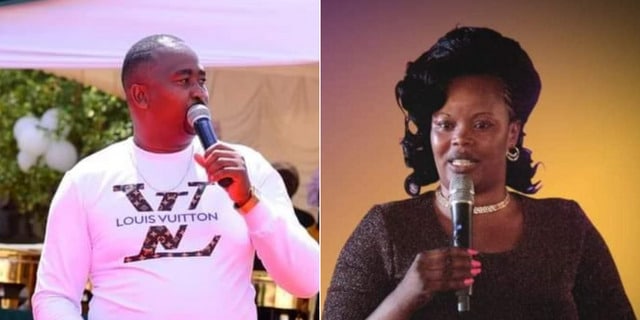 A photo collage of musician Dishon Mirugi and the late Pastor Elizabeth Githinji Wanjiru.PHOTOS/COURTESY