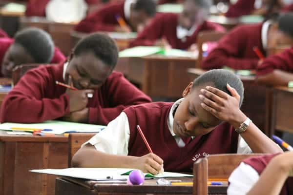 Students from Moi Girls Eldoret sitting for KCSE exams.PHOTO/COURTESY