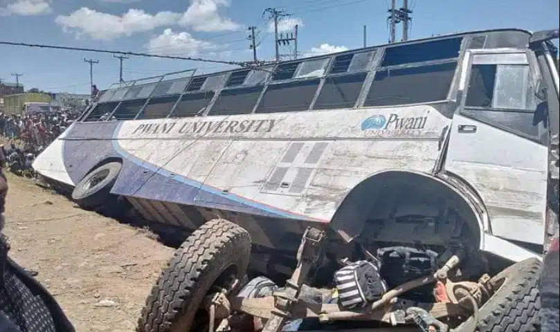 Wreckage from the deadly accident: PHOTO/Courtesy