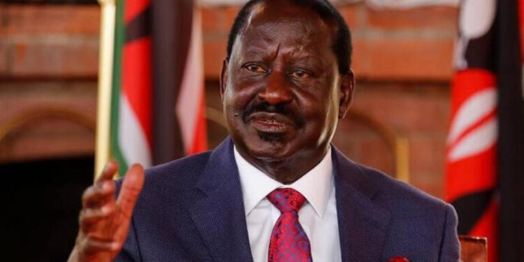 Azimio la Umoja One Kenya Alliance leader Raila Odinga.PHOTO/COURTESY