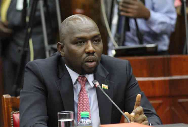 Roads Cabinet Secretary Kipchumba Murkomen.PHOTO/COURTESY