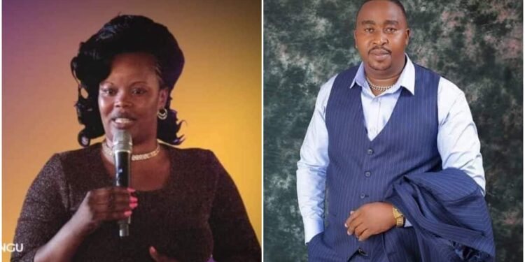 Musician Dishon and the Late Pastor Githinji :PHOTO/Courtesy