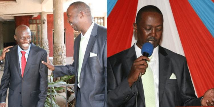 Throwback Photo of Wesonga and Kibe :PHOTO/Courtesy