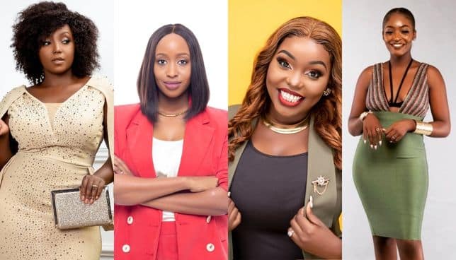 Nominees Kate Actress, Janet Mbugua, Frida Mwaka and Violetta Ngina :PHOTO/Courtesy