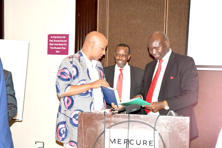 Principal Secretary for Immigration and Citizens Services Julius Bitok when he met Northern Kenya MPs.Photo/Courtesy