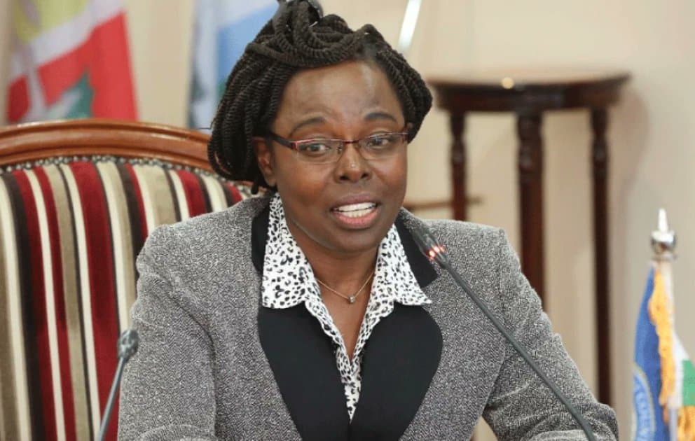 Controller of Budget Margaret Nyakango says she was forced to sign for the release of the funds days to the elections.Photo/Courtesy