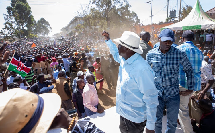 Azimio Leader Raila Odinga.PHOTO/COURTESY