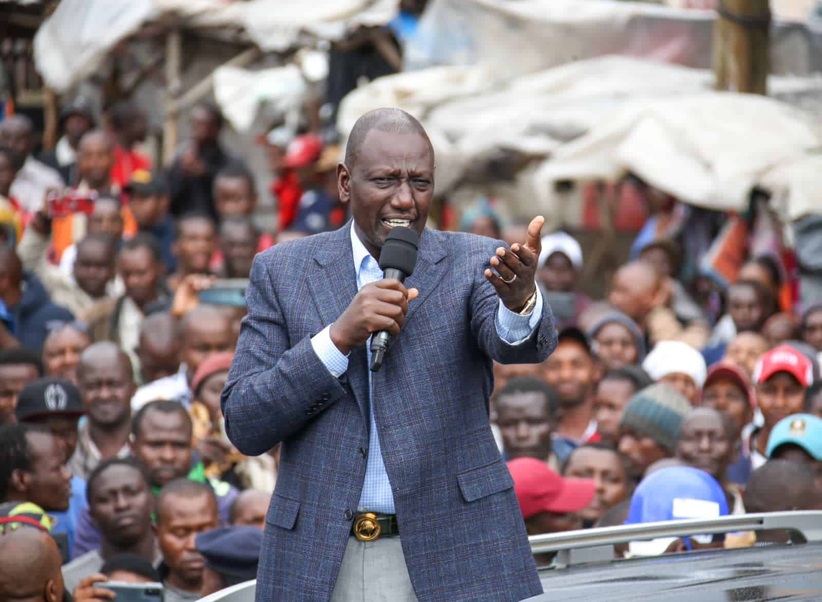 President Ruto when he Commissioned the Ksh 2.7 billion Mavoko Water Supply Project in Machakos on Friday.Photo/PCS