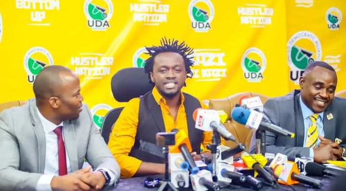 Musician Kelvin Bahati when he joined the UDA party.Photo/Courtesy