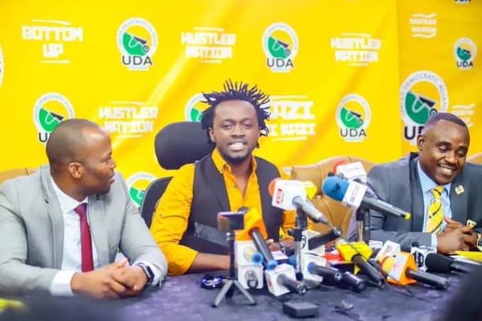 Musician Kelvin Bahati when he joined the UDA party.Photo/Courtesy