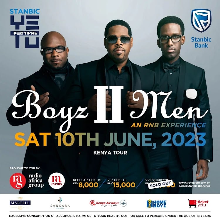 Boyz 11 Men VVIP Tickets are Sold Out: PHOTO/Courtesy