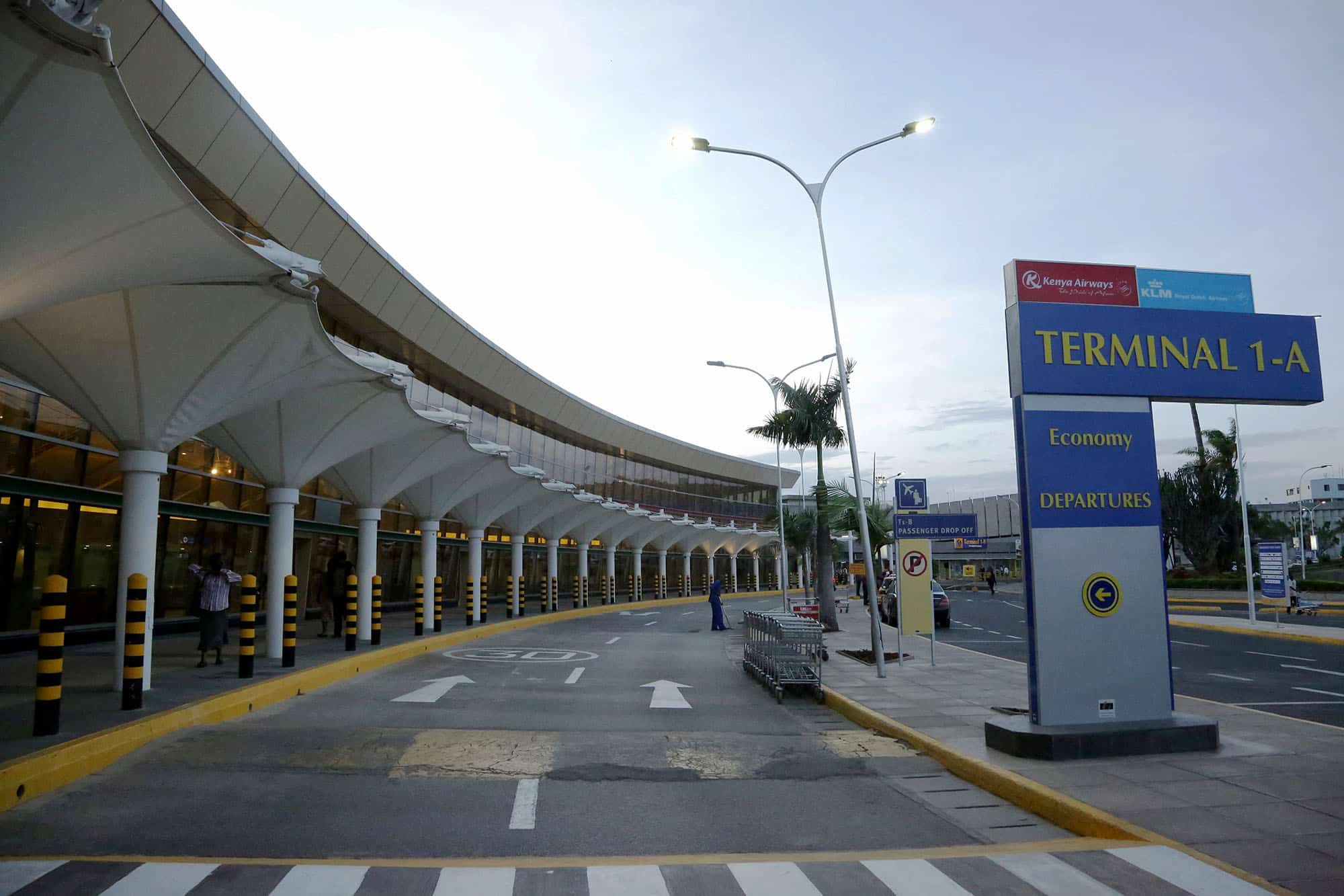 KAA closed down the runway and suspended incoming and outgoing flights.Photo/KAA