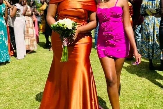 A Skimpily Dressed Eve Mungai with Milly wa Jesus: PHOTO/Courtesy