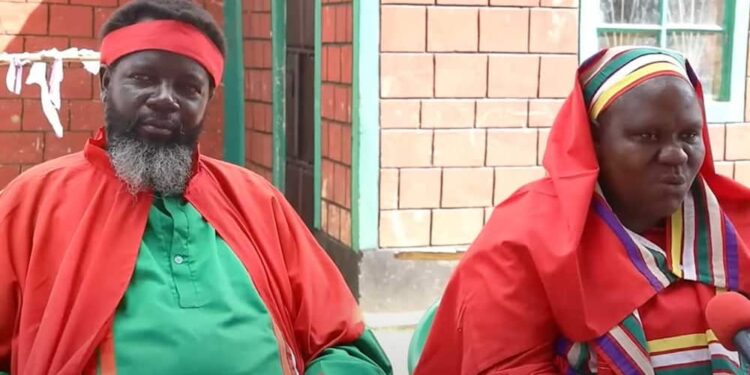 The self proclaimed 2nd Jesus, Yesu Wa Tongaren with His Wife :PHOTO/Courtesy