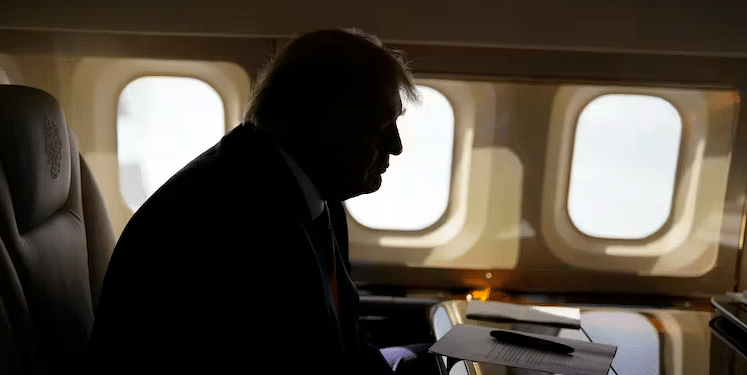 Former President Donald Trump on his airplane on June 10, 2023, two days after his federal indictment | Jabin Botsford/The Washington Post via Getty Images