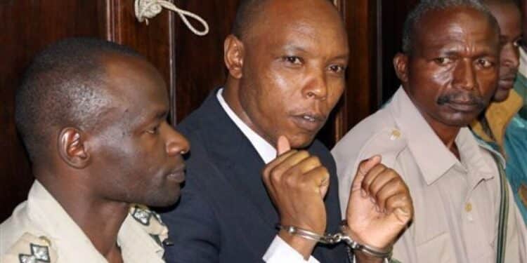 Police arrest Ex-Mungiki leader Maina Njenga.