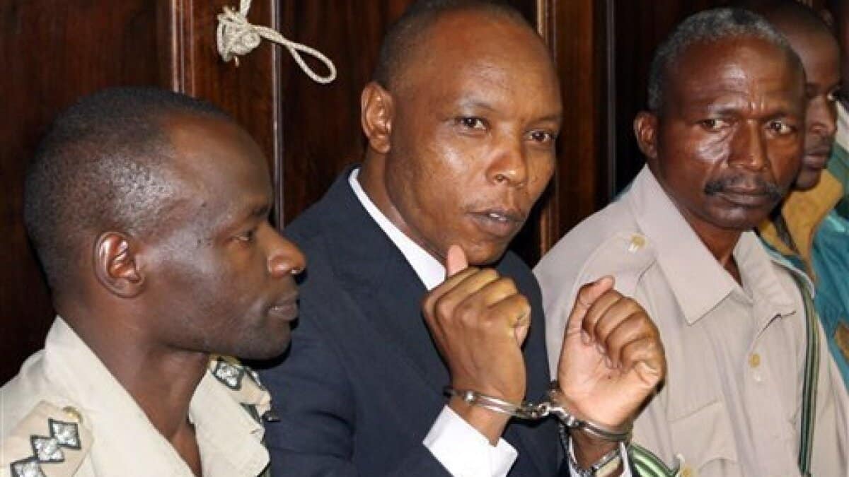 Police arrest Ex-Mungiki leader Maina Njenga.