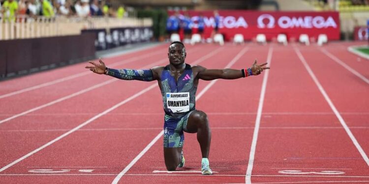 Ferdinand Omanyala won 100m at Monaco Diamond League.