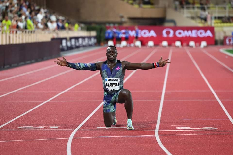 Ferdinand Omanyala won 100m at Monaco Diamond League.