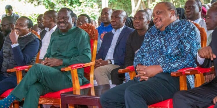 Uhuru with Raila