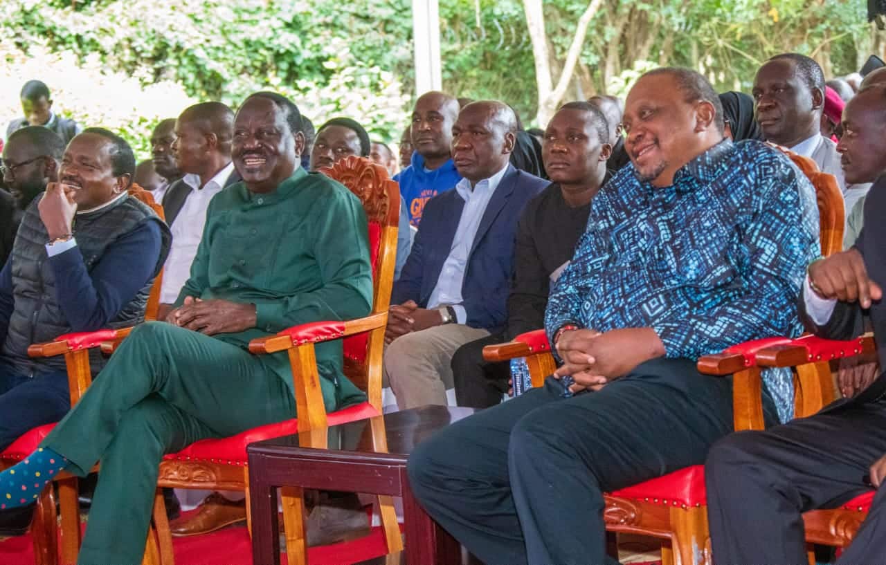 Uhuru with Raila