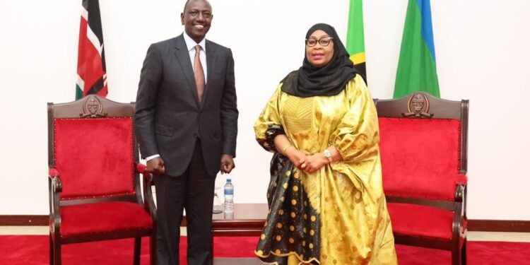 President Ruto Flew To Tanzania To Hold Talks With Samia Suluhu.