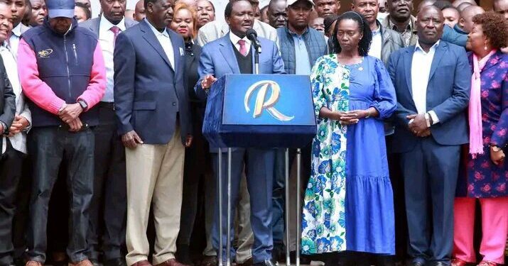Azimio leaders condemn police brutality/PHOTO/Courtesy.