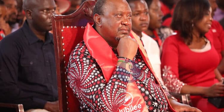 Former President Uhuru Kenyatta During The Jubilee Ndc At Ngong Racecourse On May 22.