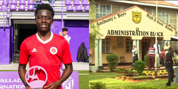A Photo Collage Of Aldrine Kibet And Anthony'S Boys Kitale Administration Block. Photo/Ugc.