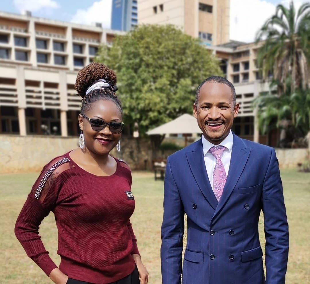 Maverick Aoko with Embakasi East MP Babu Owino. Maverick Aoko with Embakasi East MP Babu Owino.