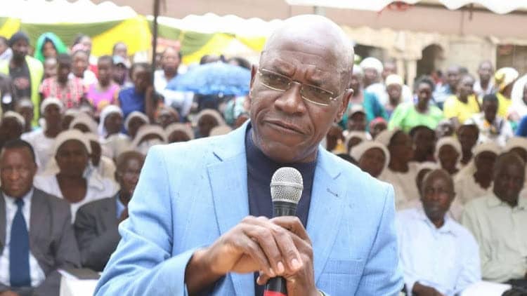 Senator Boni Khalwale shared photos of his wife who is in hospital.