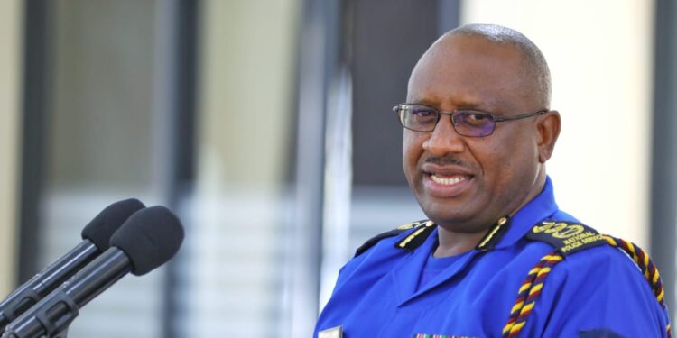 IG Japhet Koome in a past press interview. PHOTO/NPS