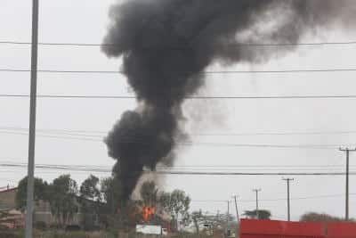 Part of Megvel Cartons Limited set ablaze in Mlolongo.