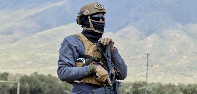 A DCI special unit officer at a past function.