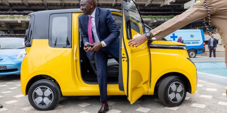 Details of AiurEV Yetu Car Ruto drove to KICC