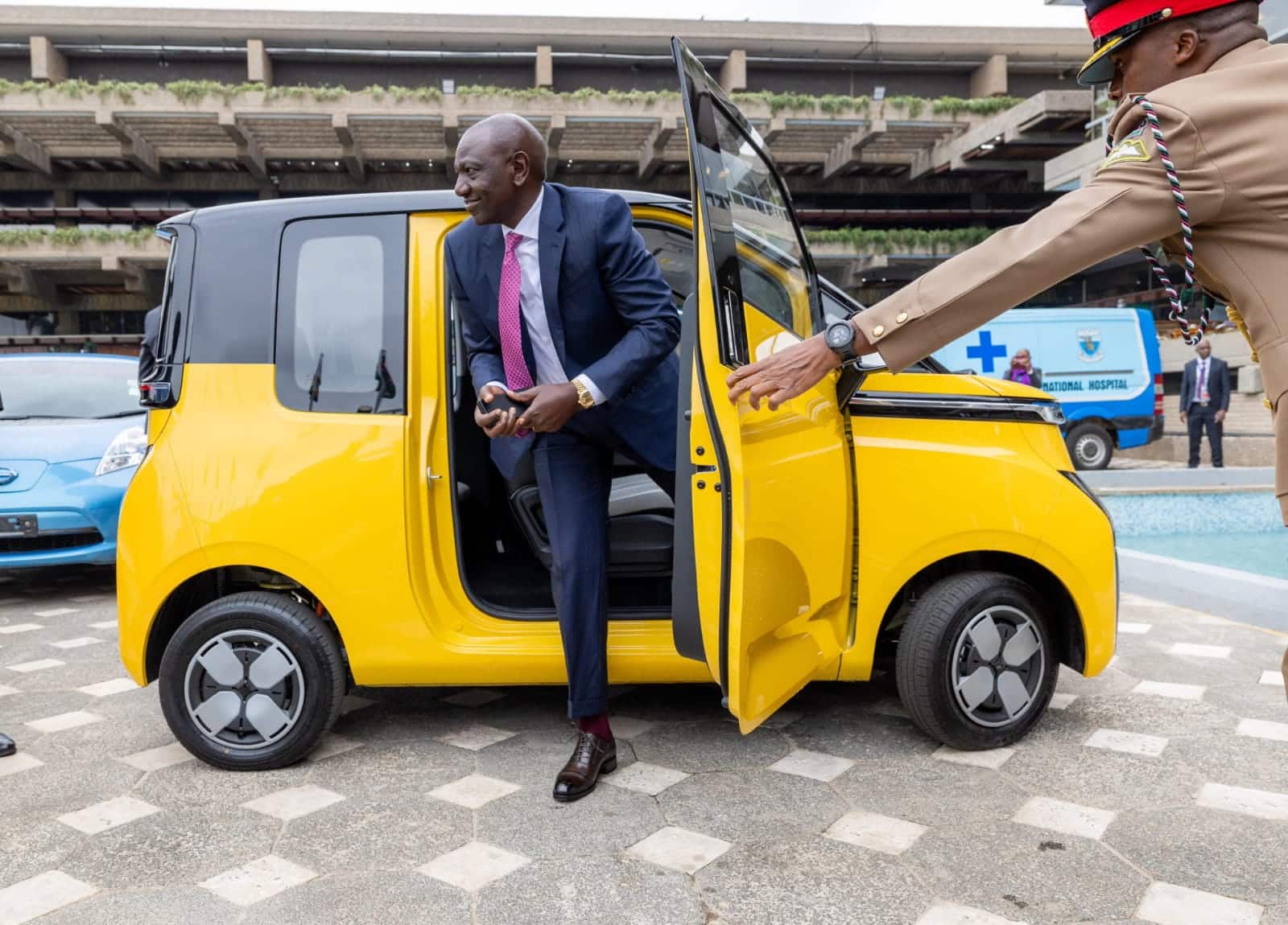 Details of AiurEV Yetu Car Ruto drove to KICC