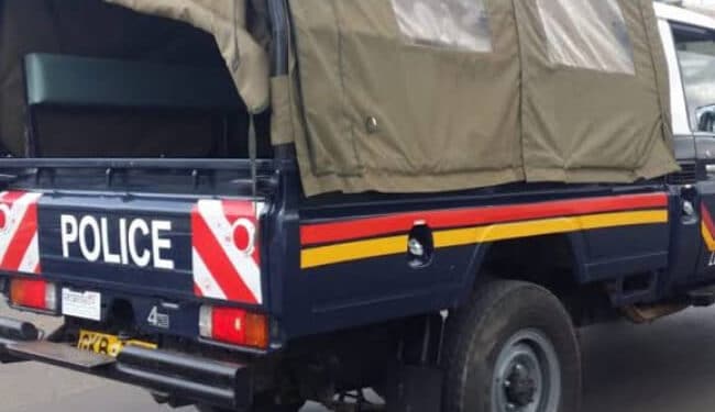 A photo of National Police Service truck used in a past operation. photo/ Citizen TV