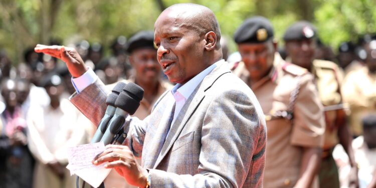 Interior Cabinet Secreary Kithure Kindiki speaking in Busia County.