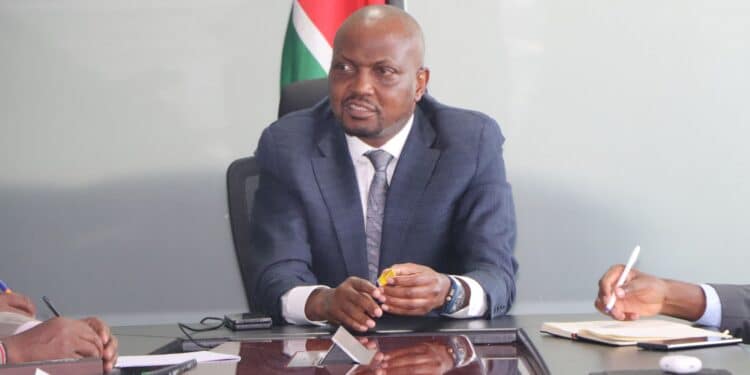 Moses Kuria at a past meeting.