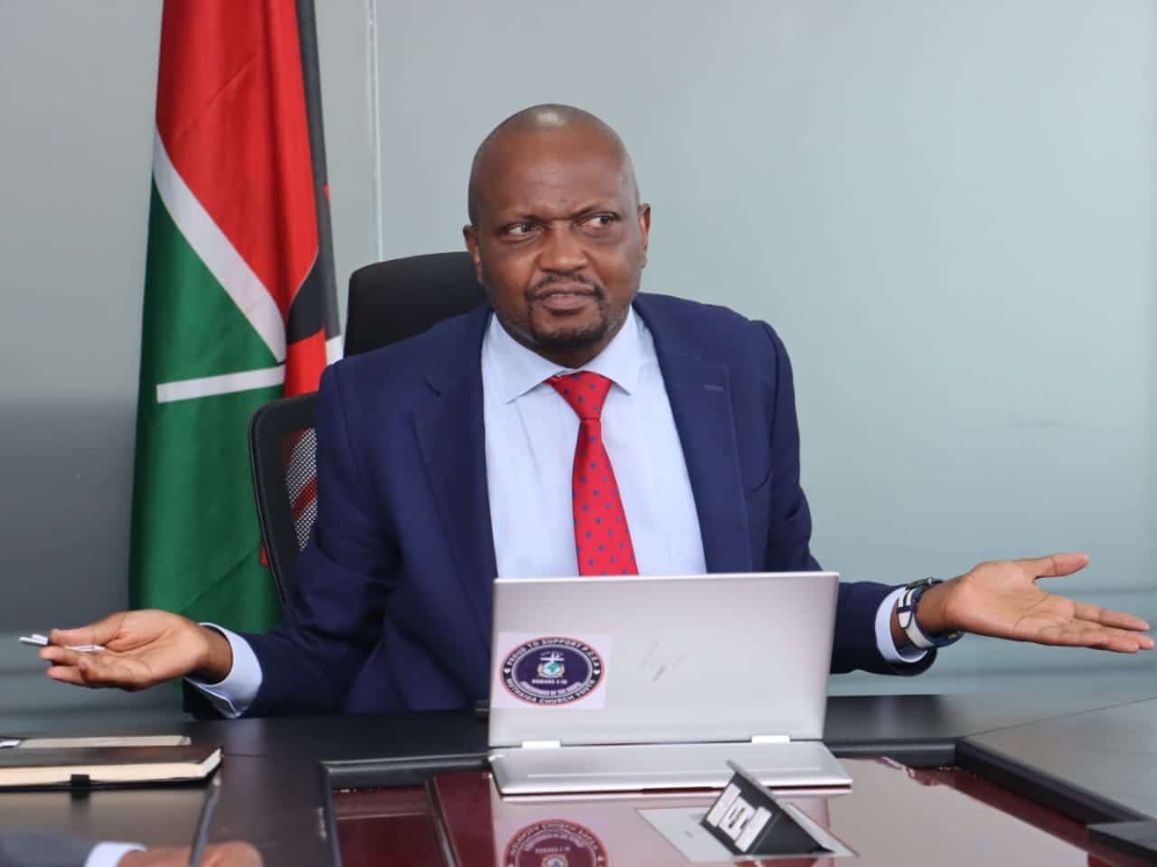 Moses Kuria at a past meeting in Naivasha.