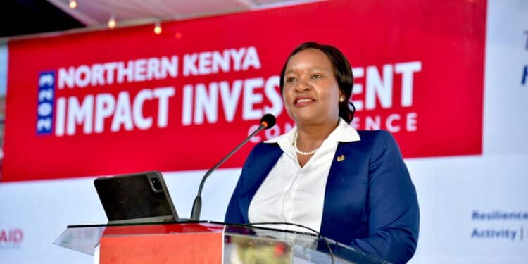 EAC and Asals Cabinet Secretary Rebecca Miano addresses a previous meeting on ASALs development.