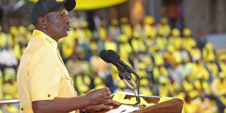 President William Ruto during the UDA National Governing Council.