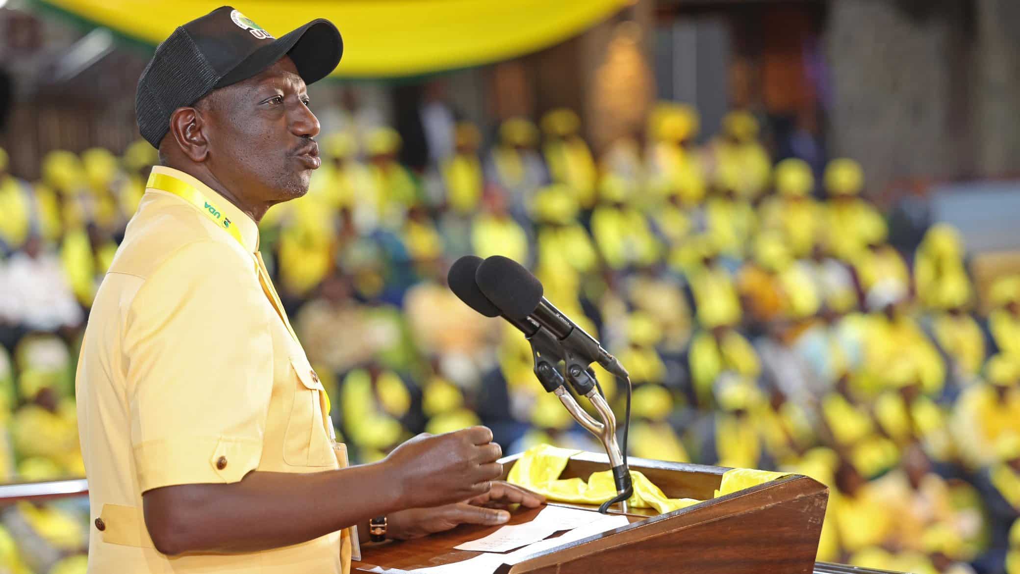 President William Ruto during the UDA National Governing Council.