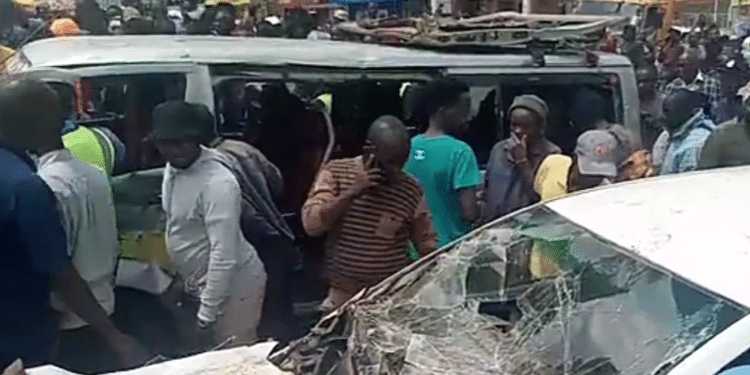 Accident in Embu Town. PHOTO/Courtesy
